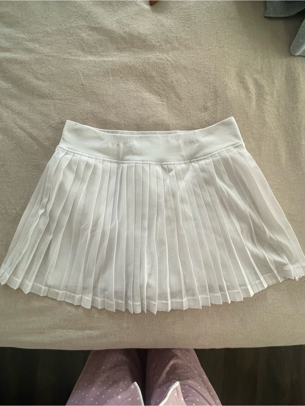 FP Movement by Free People White Pleated Tennis Skirt